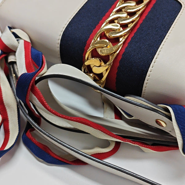 Sylvie Small Calfskin White