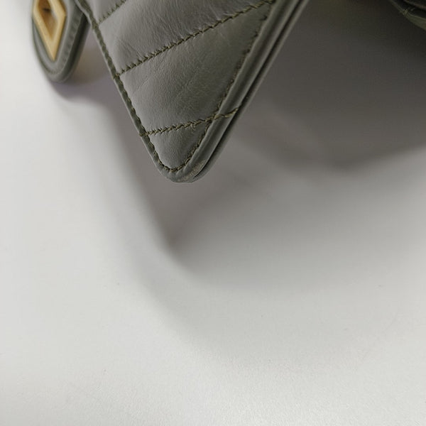 2.55 224 (mini) Chevron Calfskin Green