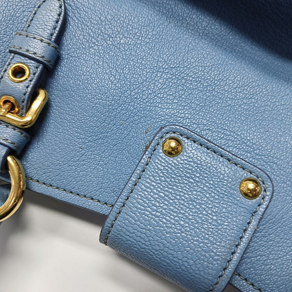 Calfskin Tote Bag Blue