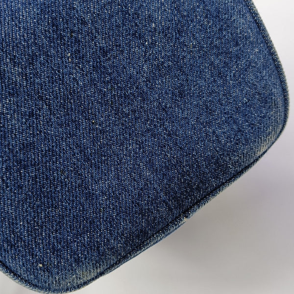 VINTAGE COSMETIC BAGS Quilted Denim Blue
