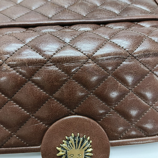 Quilted Calfskin Brown