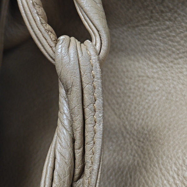 Calfskin Shoulder Bag Brown