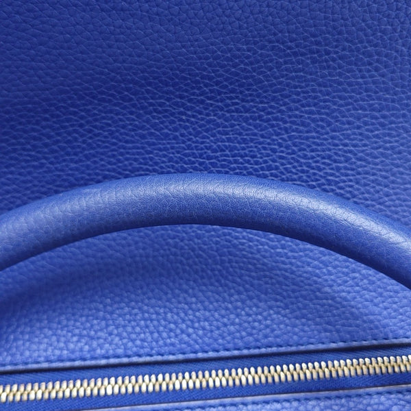 TRAPEZE Medium Calfskin Blue