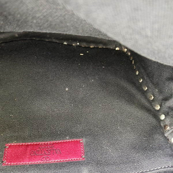 Rockstud Calfskin Black