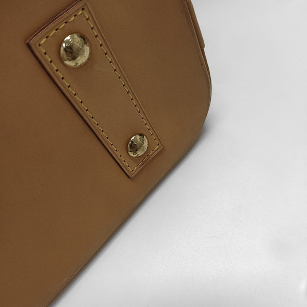 ALMA BB Monogram Coated Canvas Brown