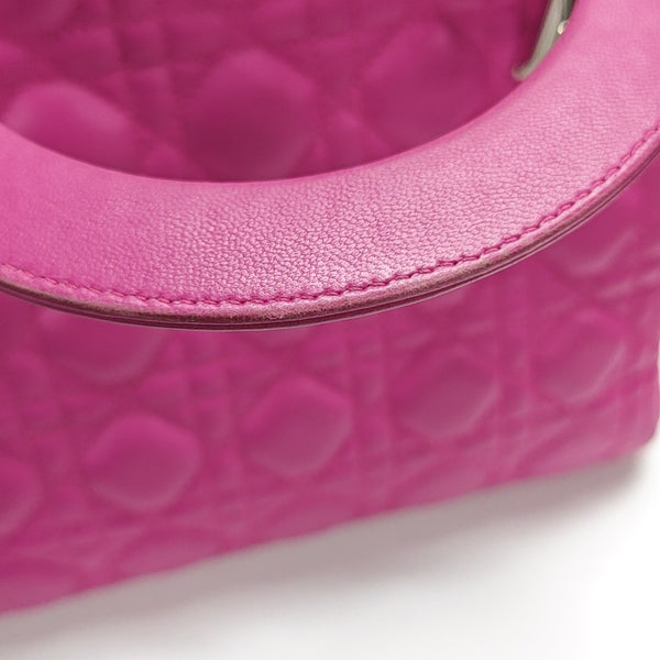 Lady Dior Medium Cannage Lambskin Red