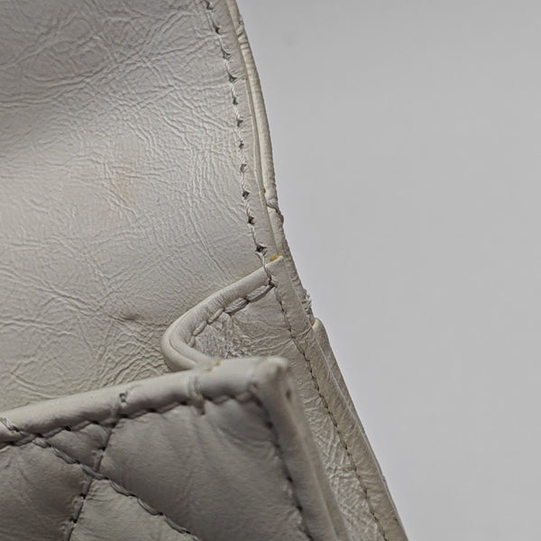 Quilted Calfskin Shoulder Bag Mini White