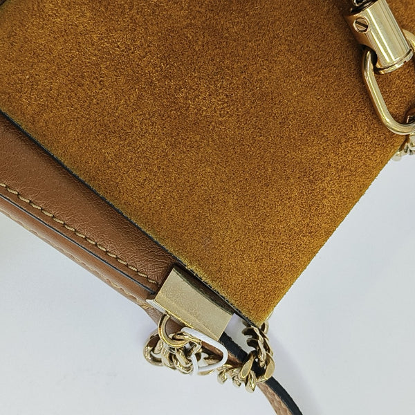 Faye Small Calfskin Brown