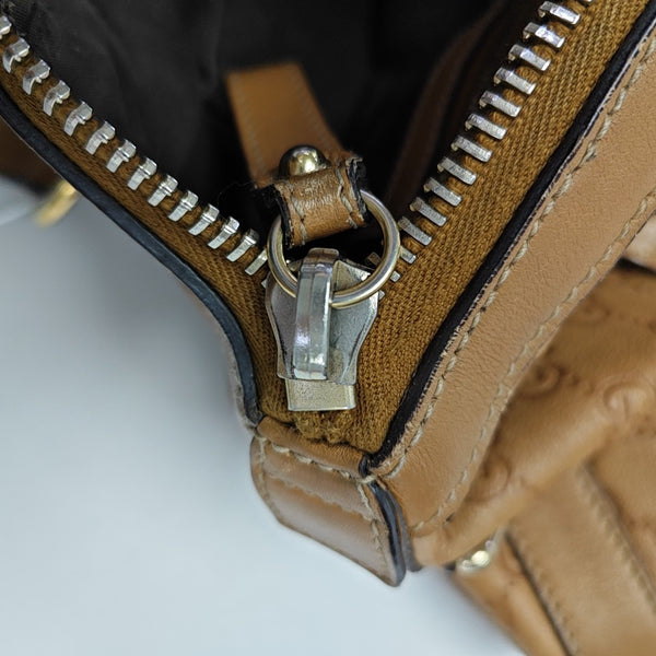 Ligne Shima Monogram Calfskin Brown