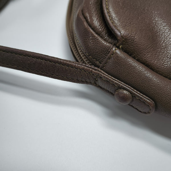 Calfskin Shoulder Bag Brown