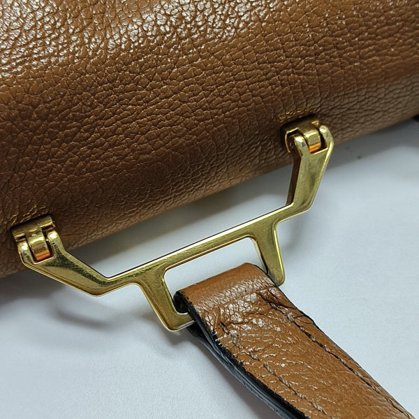 Calfskin Shoulder Bag Gray