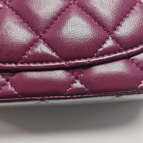 CLASSIC FLAP Mini Quilted Lambskin Purple