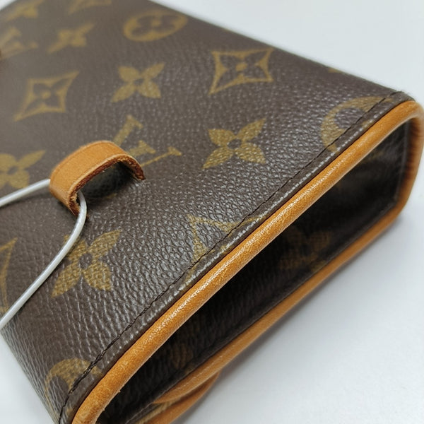 FLORENTINE Monogram Coated Canvas Brown