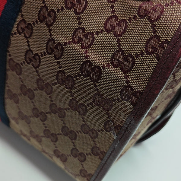 Monogram Canvas Shoulder Bag Red