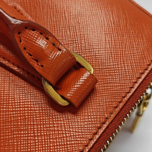 Galleria Medium Saffiano Calfskin Orange