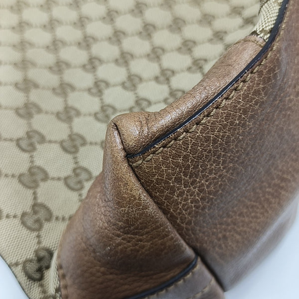 Monogram Canvas Shoulder Bag Beige
