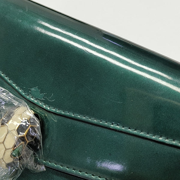 SERPENTI FOREVER Patent Leather Green