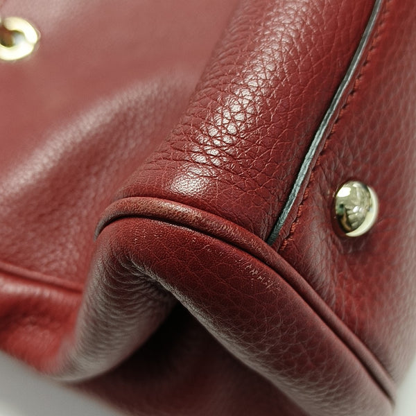 Bamboo 1947 Medium Calfskin Red