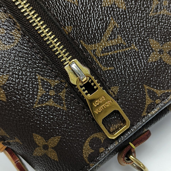 MÉTIS MM Monogram Coated Canvas Brown