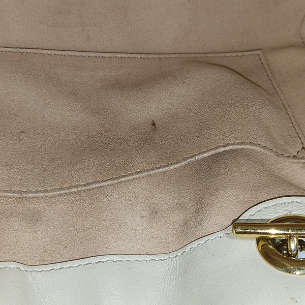 Padlock Small Monogram Coated Canvas Beige
