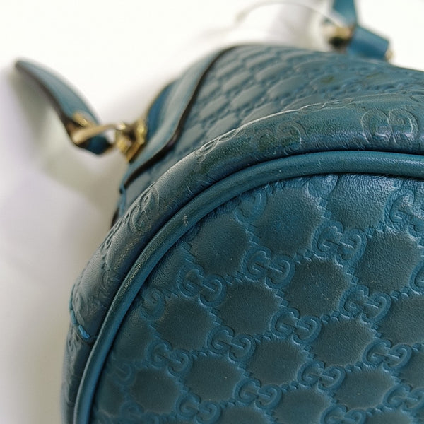 Microguccissima Monogram Calfskin Blue