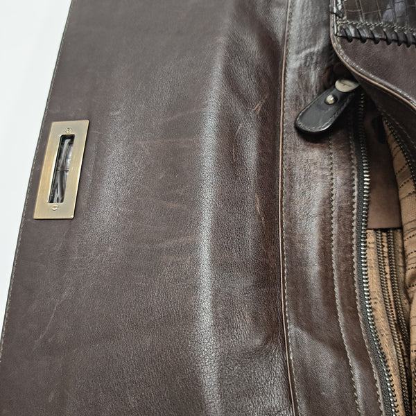 Calfskin Shoulder Bag Brown