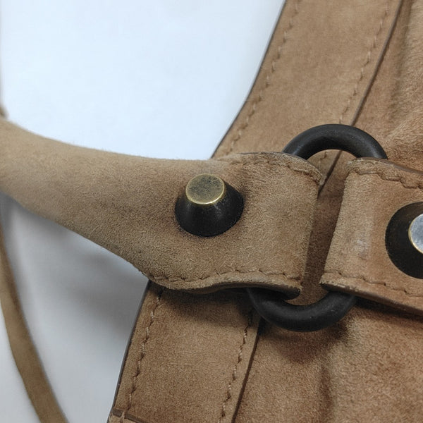 LE CITY Small Suede Brown