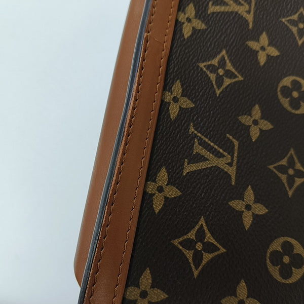 DAUPHINE MM Monogram Coated Canvas Brown