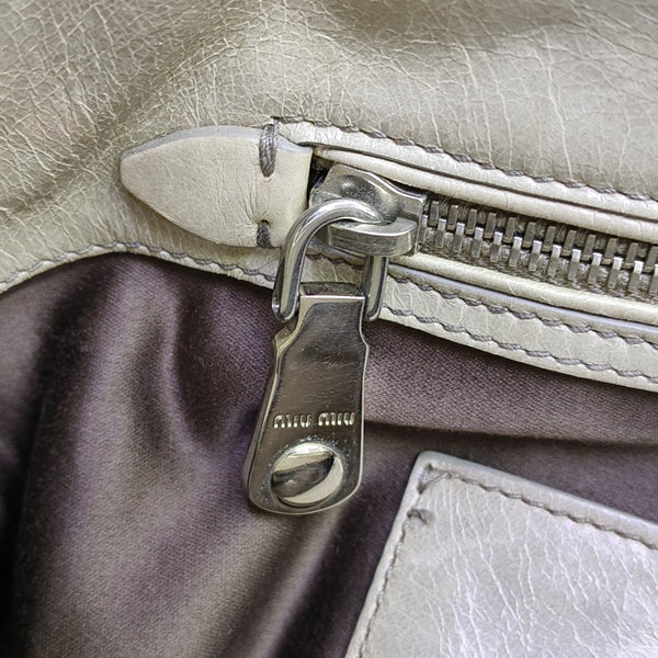 Shoulder Strap Calfskin Gray