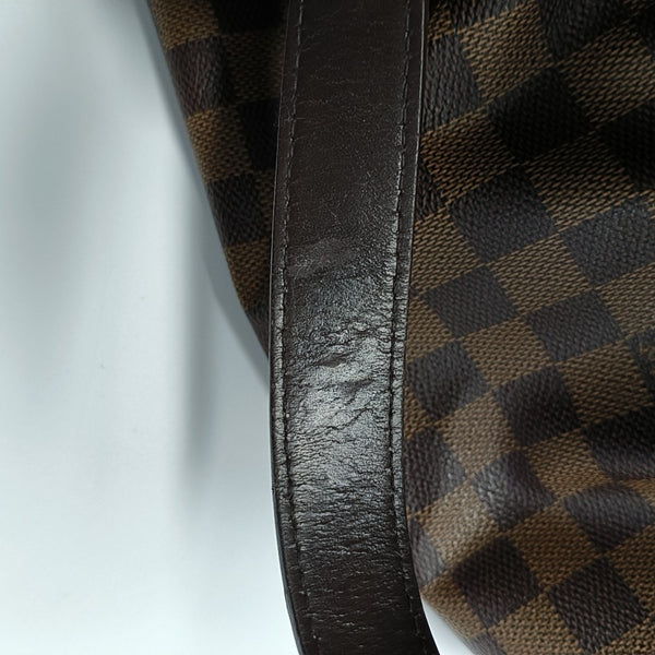 SISTINA MM Damier Ebene Coated Canvas Brown
