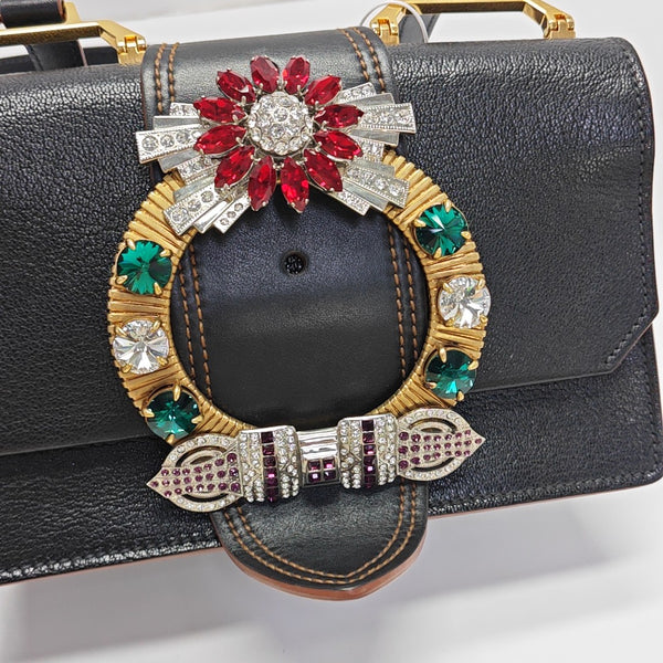 Miu Lady Calfskin Black
