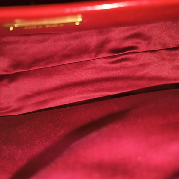 Calfskin Shoulder Bag Red