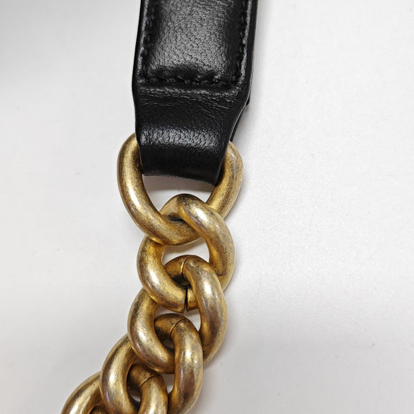 BOY CHANEL Medium Quilted Lambskin Black