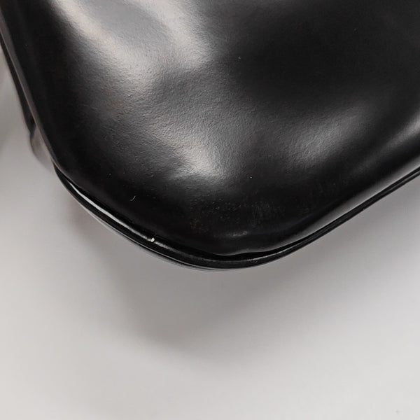 Calfskin Top Handle Bag Black