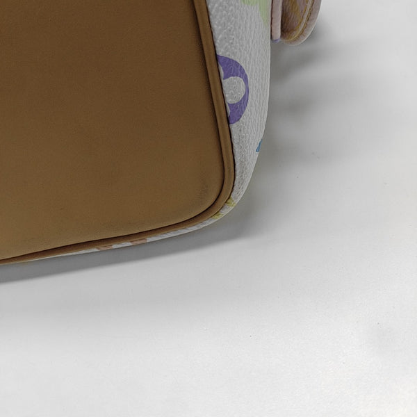 LV × TM NÉONOÉ MM Monogram Coated Canvas White