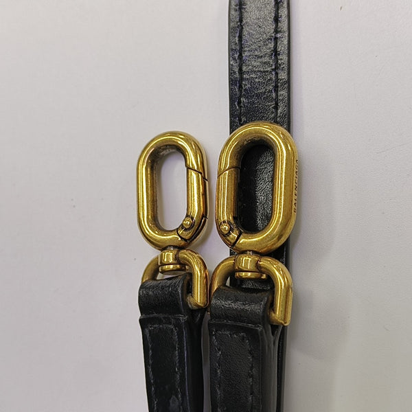 Hourglass Small Calfskin Black