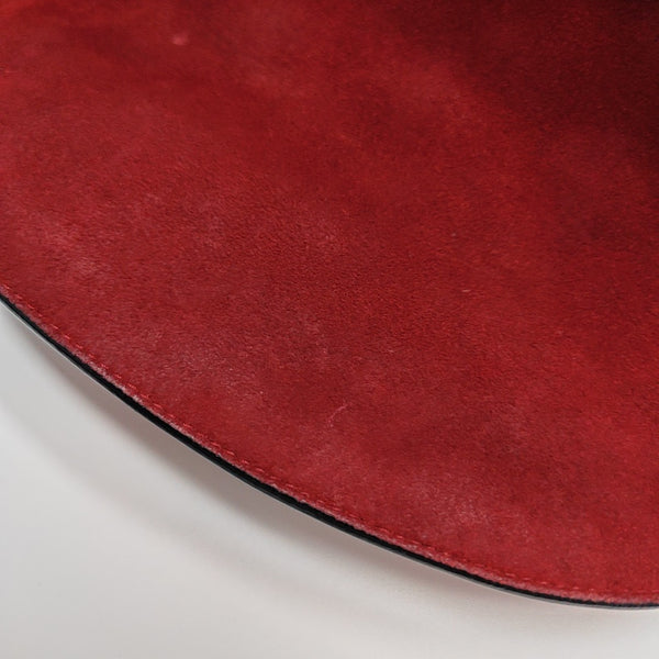 Lady Dior Mediano Piel de Becerro Roja