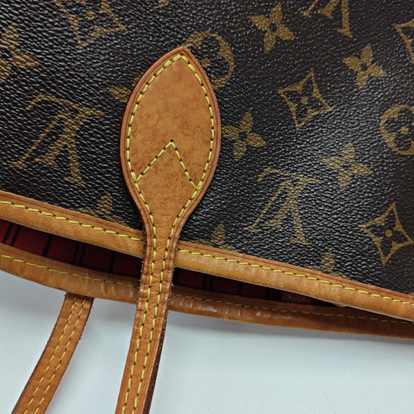 NEVERFULL MM Monogram Coated Canvas Brown