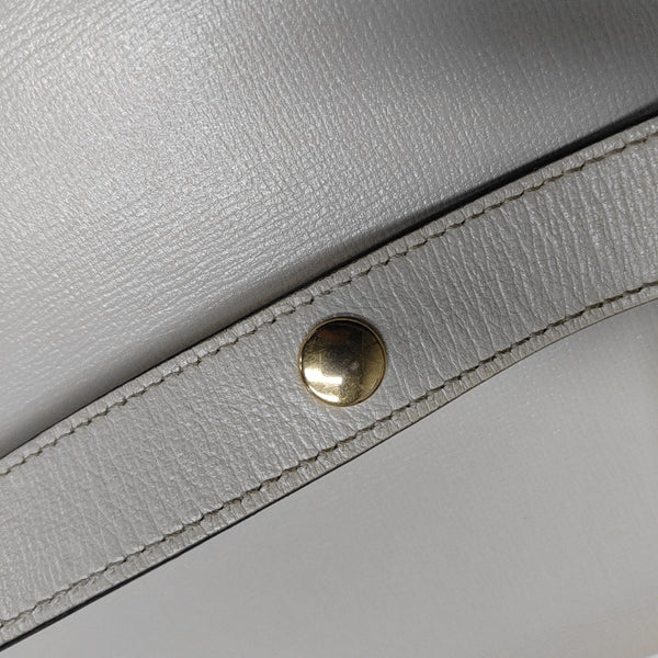 Authenticated pre-owned Horsebit 1955 Small Calfskin White - Shoulder Bag at Looply