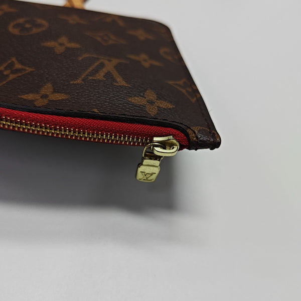 NEVERFULL MM Monogram Coated Canvas Brown
