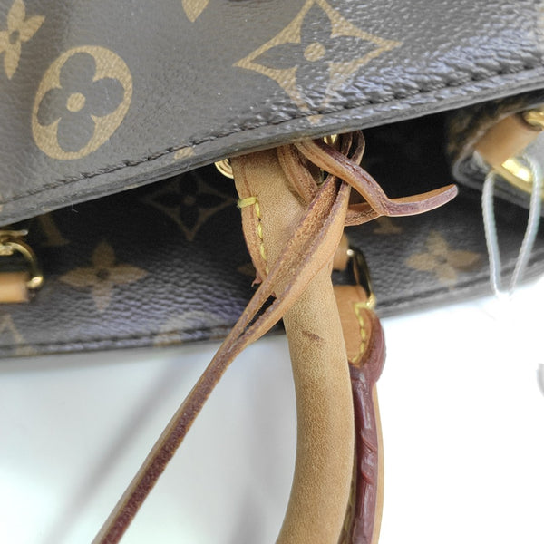 MONTAIGNE Monogram Coated Canvas Brown