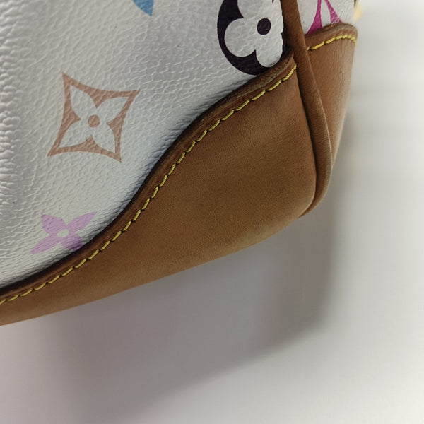 COURTNEY MM Monogram Coated Canvas White