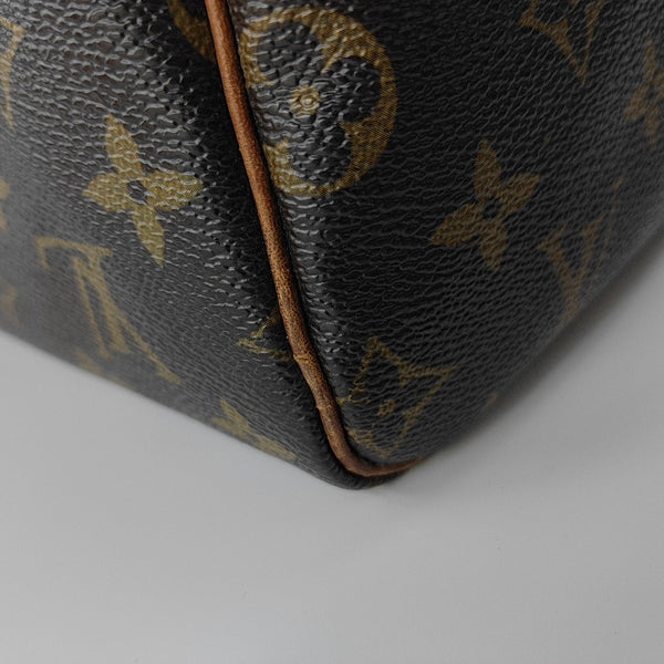 SPEEDY 30 Monogram Coated Canvas Brown