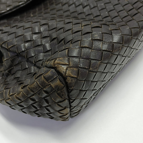 Calfskin Top Handle Bag Brown