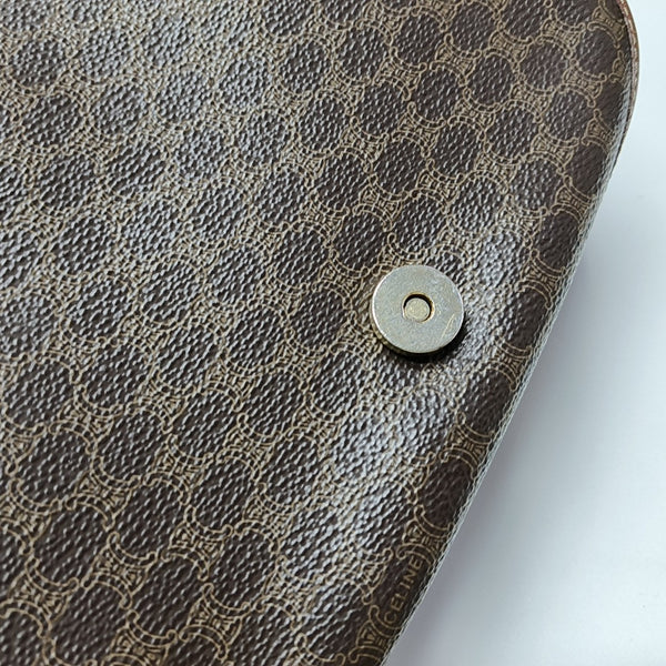 MACADAM CLUTCHES Coated Canvas Brown