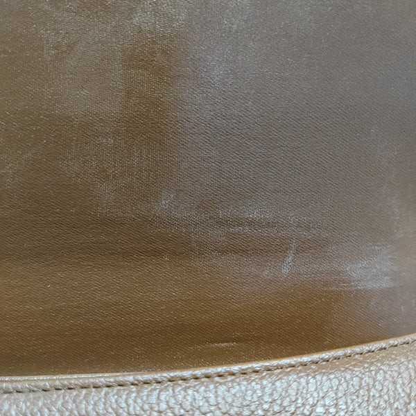Calfskin Top Handle Bag Brown