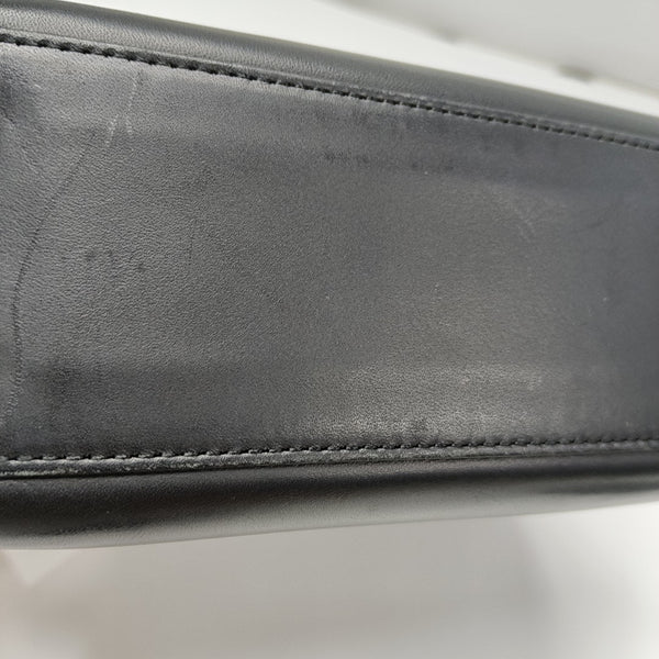 Calfskin Top Handle Bag Black