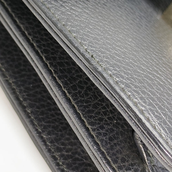 Interlocking G Small Calfskin Black