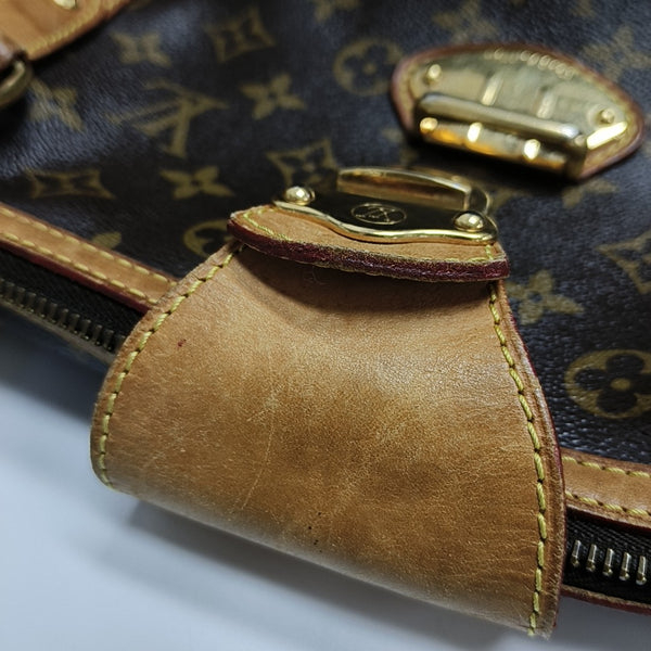 STRESA Monogram Coated Canvas Brown