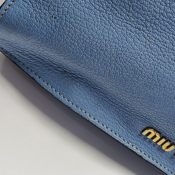 Calfskin Shoulder Bag Blue